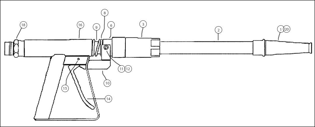 Wash Gun Assembly proper